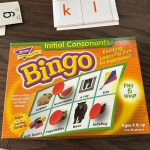 Initial Consonant Blends Bingo Game